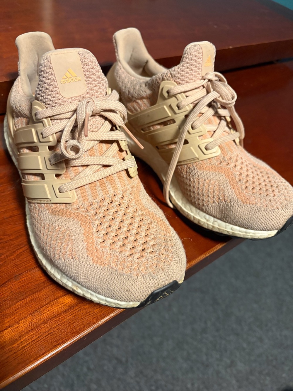 adidas Women's Sneakers in Blush/Beige Knit